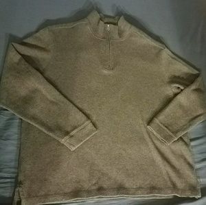 Men's partial zil-up sweatshirt